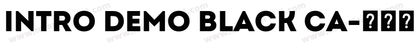 Intro Demo Black Ca字体转换